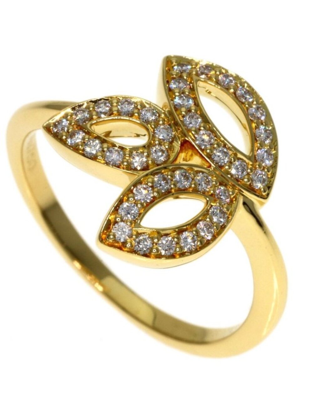 Harry Winston Lily Clastar Diamond Ring 18k Yellow Gold